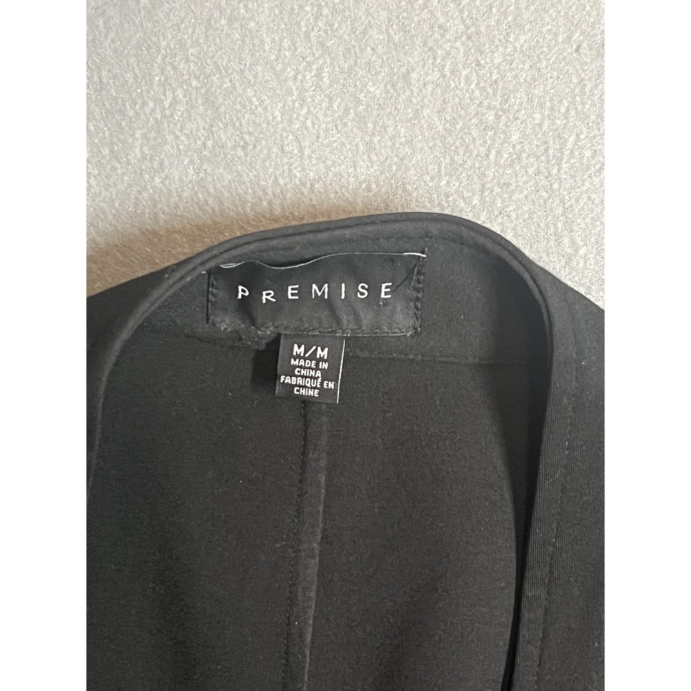 Premise Women's Open Front Blazer Jacket Black Size Medium Professional Work - Picture 2 of 8